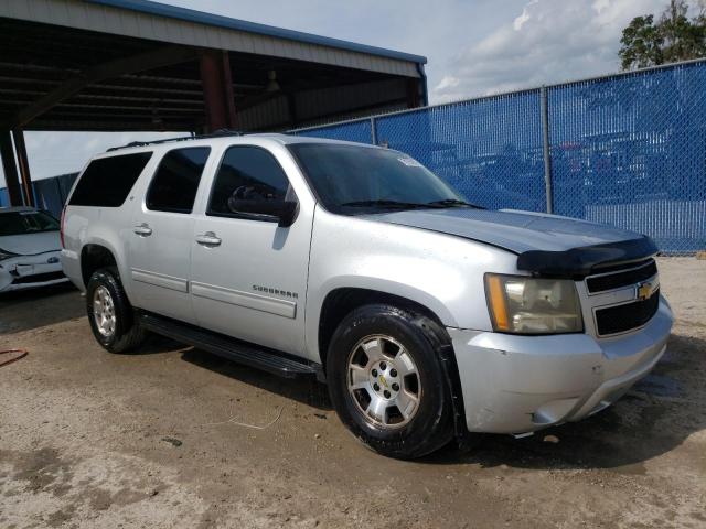 1GNSCJE04DR353848 - 2013 CHEVROLET SUBURBAN C1500 LT SILVER photo 4