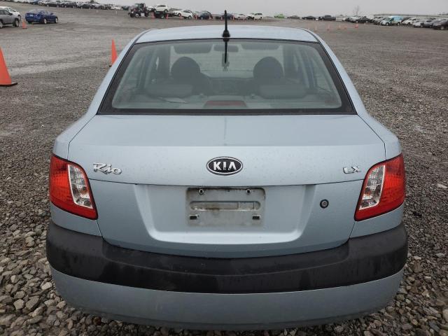 KNADE123686343563 - 2008 KIA RIO BASE BLUE photo 6