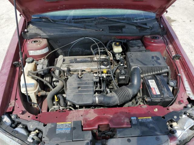 1G1ND52F24M567147 - 2004 CHEVROLET CLASSIC BURGUNDY photo 11