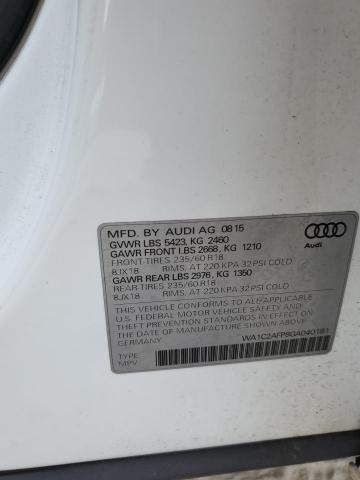 WA1C2AFP8GA040181 - 2016 AUDI Q5 PREMIUM 白色 照片 13