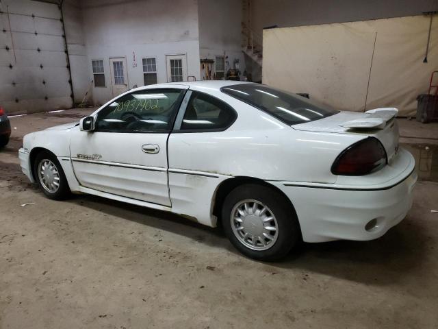 1G2NW12EXXM790840 - 1999 PONTIAC GRAND AM GT WHITE photo 2