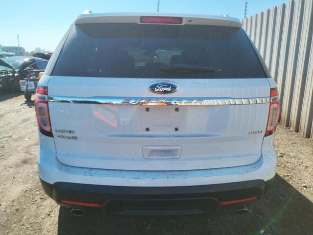 1FM5K8B88DGC87260 - 2013 FORD EXPLORER WHITE photo 6