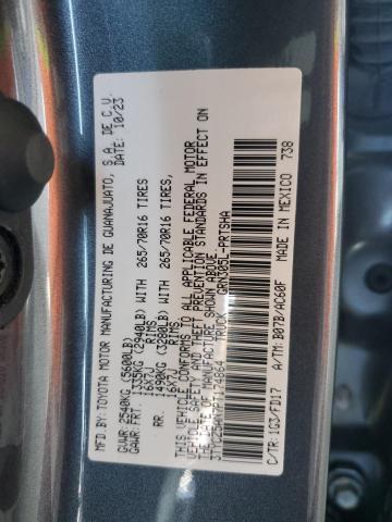 3TYCZ5AN7PT174864 - 2023 TOYOTA TACOMA DOUBLE CAB 灰色 照片 13