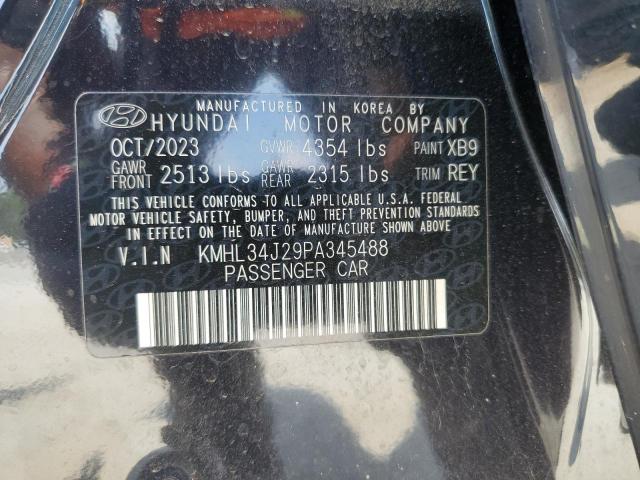 KMHL34J29PA345488 - 2023 HYUNDAI SONATA LIMITED BLACK photo 12
