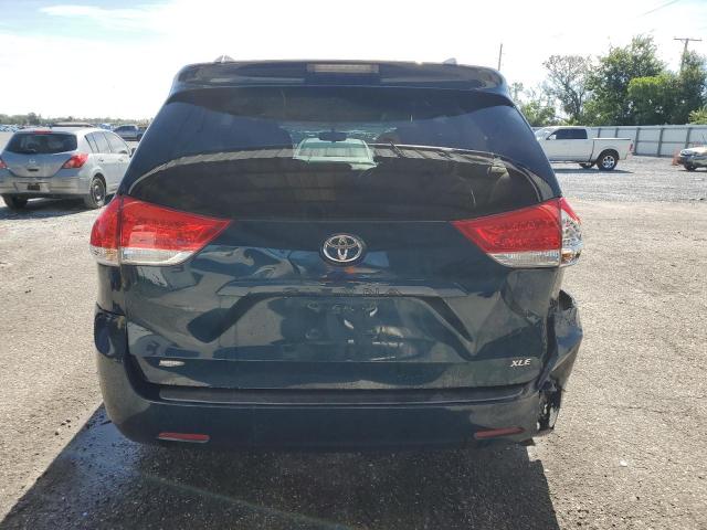5TDYK3DC5BS005584 - 2011 TOYOTA SIENNA XLE BLUE photo 6