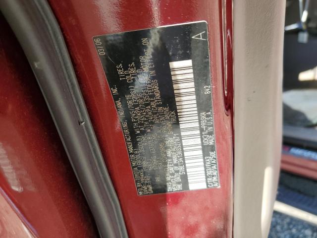 5TBET34136S527871 - 2006 TOYOTA TUNDRA DOUBLE CAB SR5 BURGUNDY photo 13