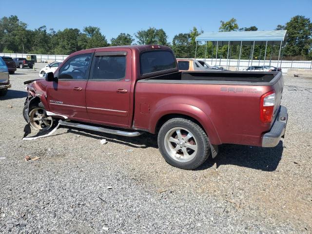 5TBET34136S527871 - 2006 TOYOTA TUNDRA DOUBLE CAB SR5 BURGUNDY photo 2