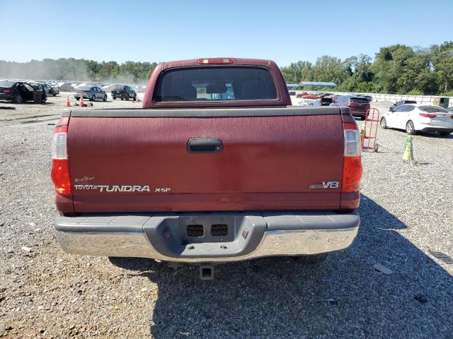 5TBET34136S527871 - 2006 TOYOTA TUNDRA DOUBLE CAB SR5 BURGUNDY photo 6