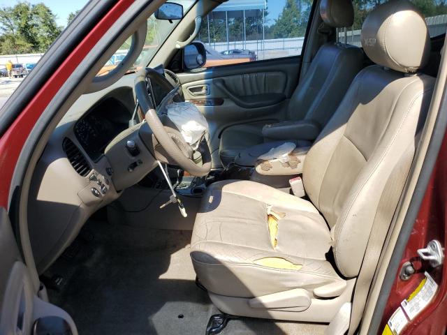 5TBET34136S527871 - 2006 TOYOTA TUNDRA DOUBLE CAB SR5 BURGUNDY photo 7