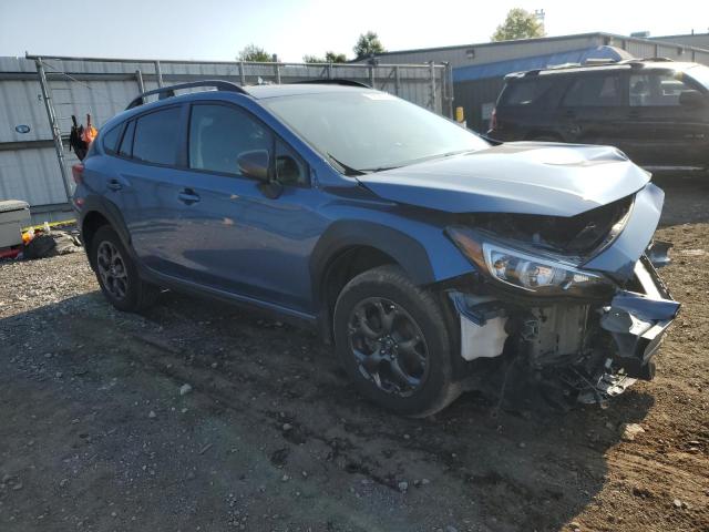 JF2GTHSC9MH393274 - 2021 SUBARU CROSSTREK SPORT BLUE photo 4