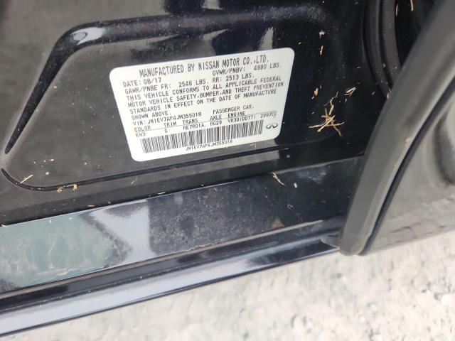 JN1EV7AP4JM355018 - 2018 INFINITI Q50 LUXE BLACK photo 12