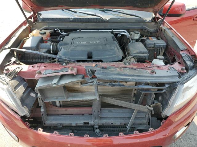 1GCGTDE37G1370852 - 2016 CHEVROLET COLORADO Z71 RED photo 11