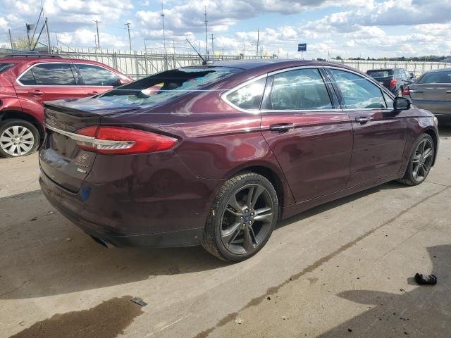 3FA6P0VP0HR338849 - 2017 FORD FUSION SPORT MAROON photo 3