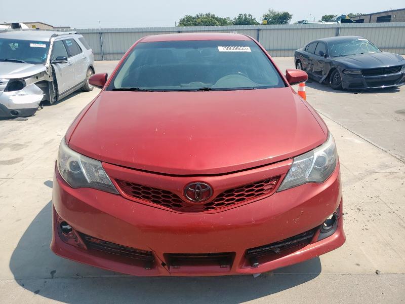 4T1BF1FK7CU567174 - 2012 TOYOTA CAMRY BASE RED photo 5