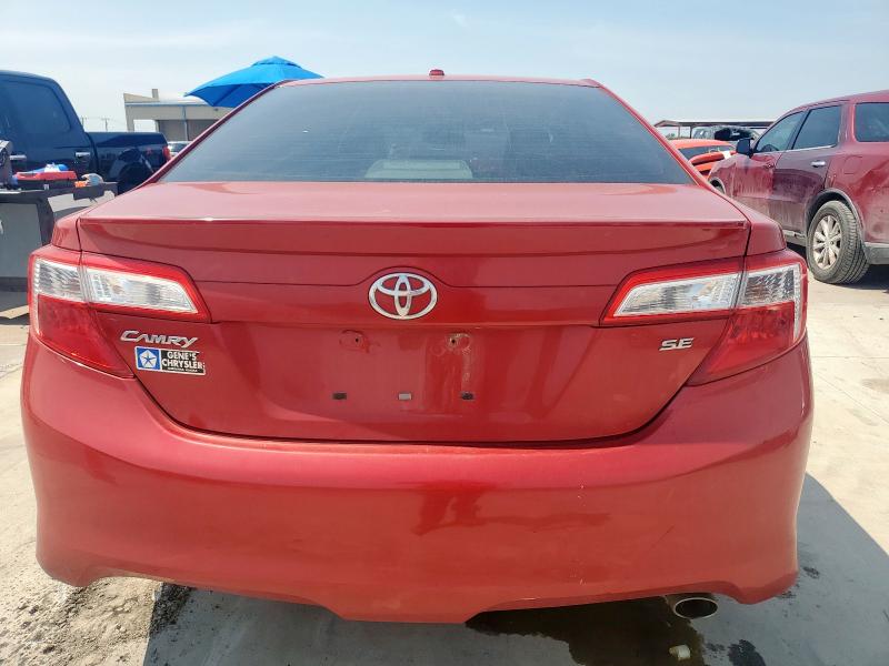 4T1BF1FK7CU567174 - 2012 TOYOTA CAMRY BASE RED photo 6