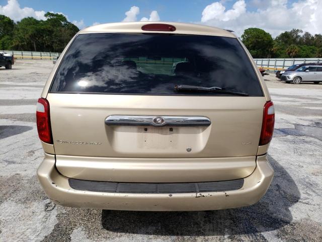 2C4GP44G21R161109 - 2001 CHRYSLER TOWN & COU LX TAN photo 6