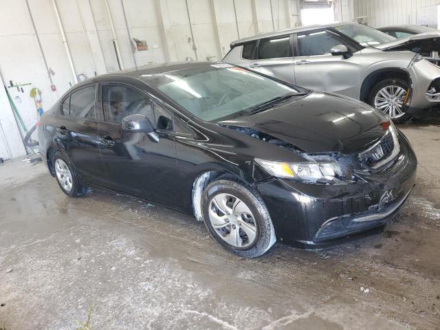 19XFB2F51DE077718 - 2013 HONDA CIVIC LX BLACK photo 4