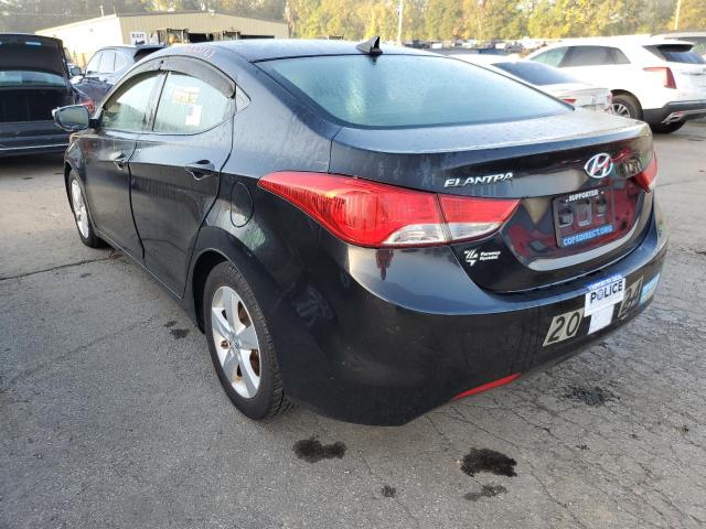 5NPDH4AE2DH282906 - 2013 HYUNDAI ELANTRA GLS BLACK photo 2