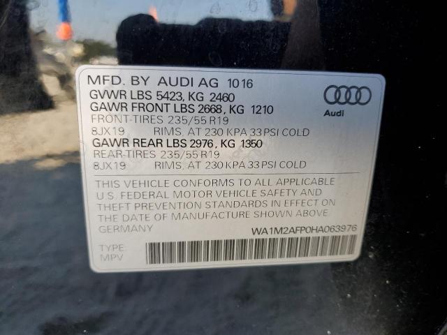 WA1M2AFP0HA063976 - 2017 AUDI Q5 PREMIUM PLUS Negro foto 13