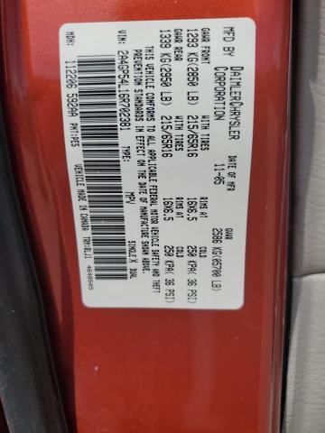 2A4GP54L16R702381 - 2006 CHRYSLER TOWN & COU TOURING ORANGE photo 13