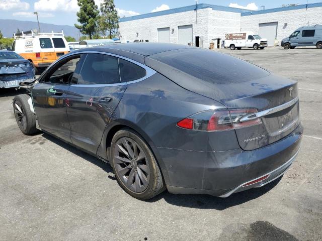 5YJSA1E20FF111891 - 2015 TESLA MODEL S GRAY photo 2