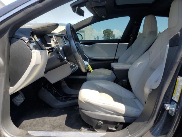 5YJSA1E20FF111891 - 2015 TESLA MODEL S GRAY photo 7