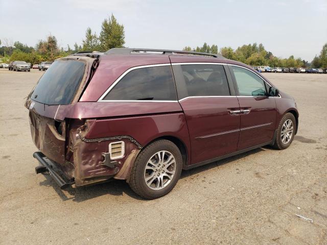5FNRL5H68DB065268 - 2013 HONDA ODYSSEY EXL MAROON photo 3