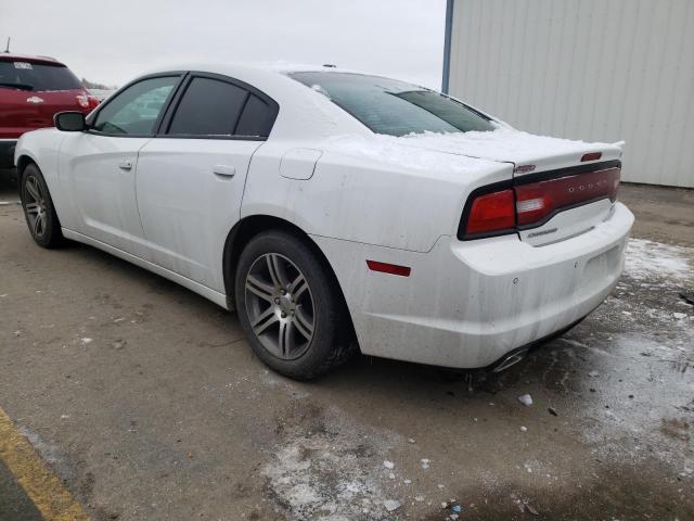 2C3CDXHG4EH254457 - 2014 DODGE CHARGER SXT WHITE photo 2