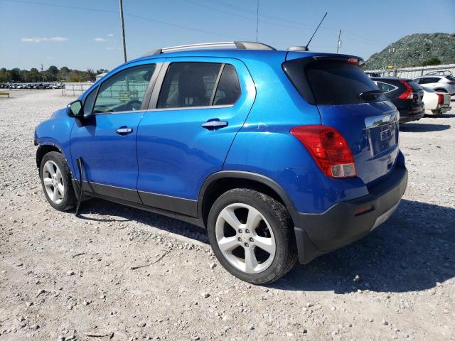 KL7CJTSB1FB002957 - 2015 CHEVROLET TRAX LTZ BLUE photo 2