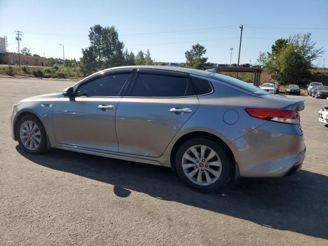 5XXGU4L35GG114844 - 2016 KIA OPTIMA EX GRAY photo 2