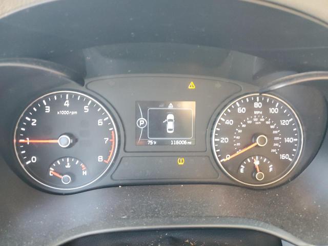 5XXGU4L35GG114844 - 2016 KIA OPTIMA EX GRAY photo 9