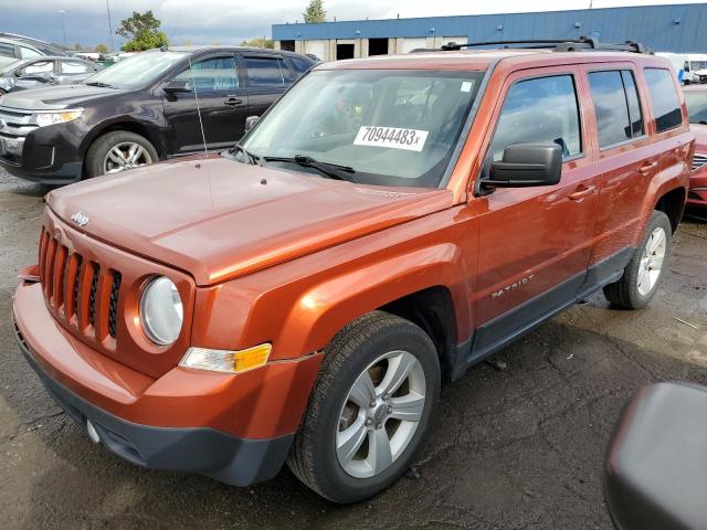 1C4NJRFBXCD608976 - 2012 JEEP PATRIOT LATITUDE ORANGE photo 1