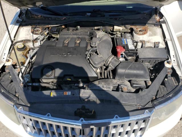 3LNHM28T39R601820 - 2009 LINCOLN MKZ WHITE photo 11