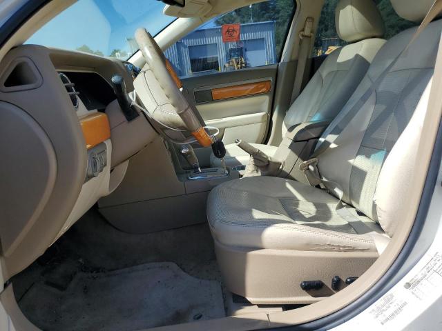 3LNHM28T39R601820 - 2009 LINCOLN MKZ WHITE photo 7