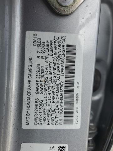 1HGCV1F49JA127972 - 2018 HONDA ACCORD EX SILVER photo 12