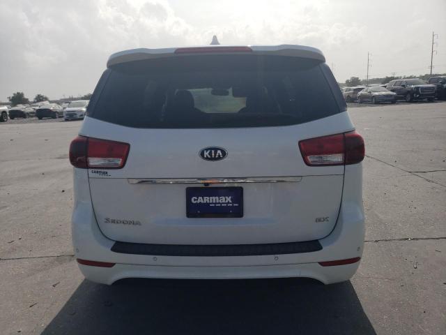 KNDMC5C12F6077291 - 2015 KIA SEDONA EX WHITE photo 6