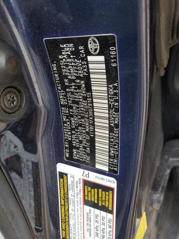 4T1BF1FK3HU791615 - 2017 TOYOTA CAMRY LE BLUE photo 12