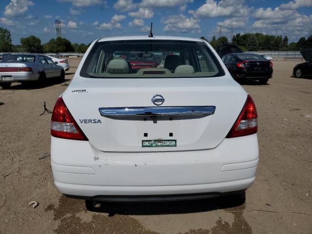 3N1BC11E29L442006 - 2009 NISSAN VERSA S WHITE photo 6