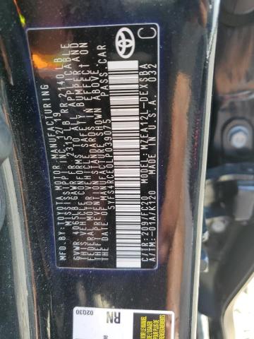 5YFS4RCE0LP039075 - 2020 TOYOTA COROLLA SE Қара фото 12