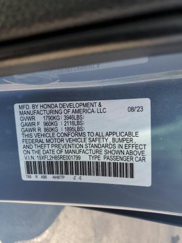 19XFL2H85RE001799 - 2024 HONDA CIVIC SPORT Boz foto 12