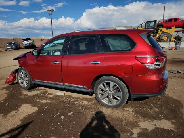 5N1AR2MN1EC630199 - 2014 NISSAN PATHFINDER S RED photo 2