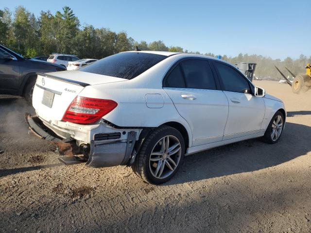 WDDGF8AB0DA749883 - 2013 MERCEDES-BENZ C 300 4MATIC WHITE photo 3