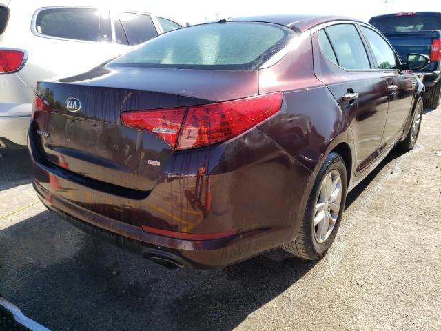 5XXGM4A74DG138053 - 2013 KIA OPTIMA LX MAROON photo 3