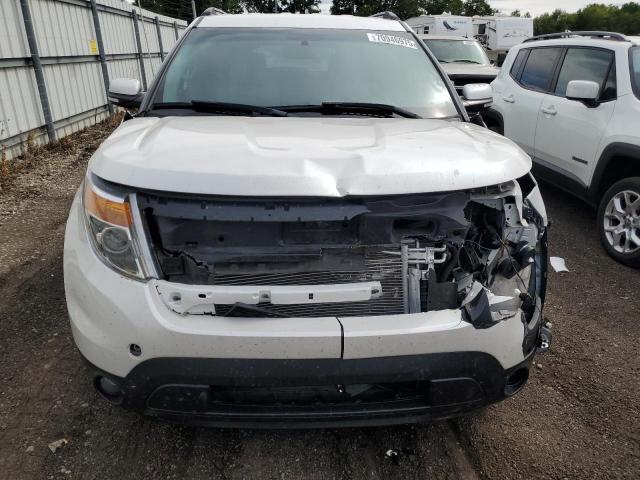 1FM5K8F8XEGA63399 - 2014 FORD EXPLORER LIMITED WHITE photo 5
