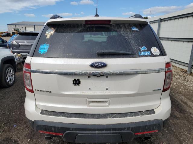 1FM5K8F8XEGA63399 - 2014 FORD EXPLORER LIMITED WHITE photo 6