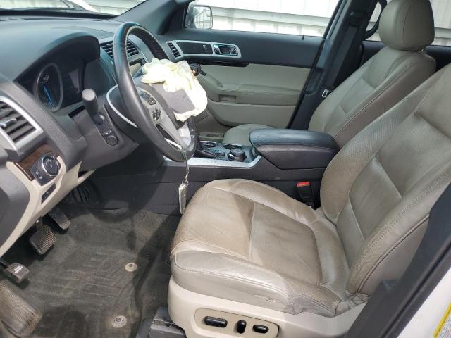 1FM5K8F8XEGA63399 - 2014 FORD EXPLORER LIMITED WHITE photo 7