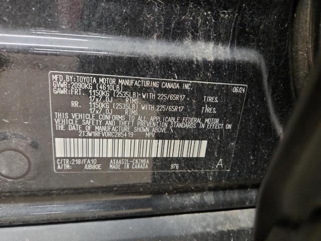 2T3W1RFV0RC285419 - 2024 TOYOTA RAV4 XLE 黑色 照片 13