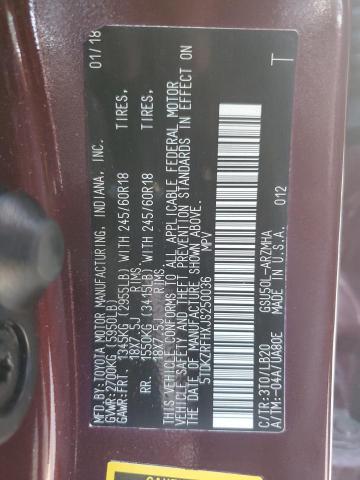 5TDKZRFHXJS250036 - 2018 TOYOTA HIGHLANDER SE Qırmızı foto 12