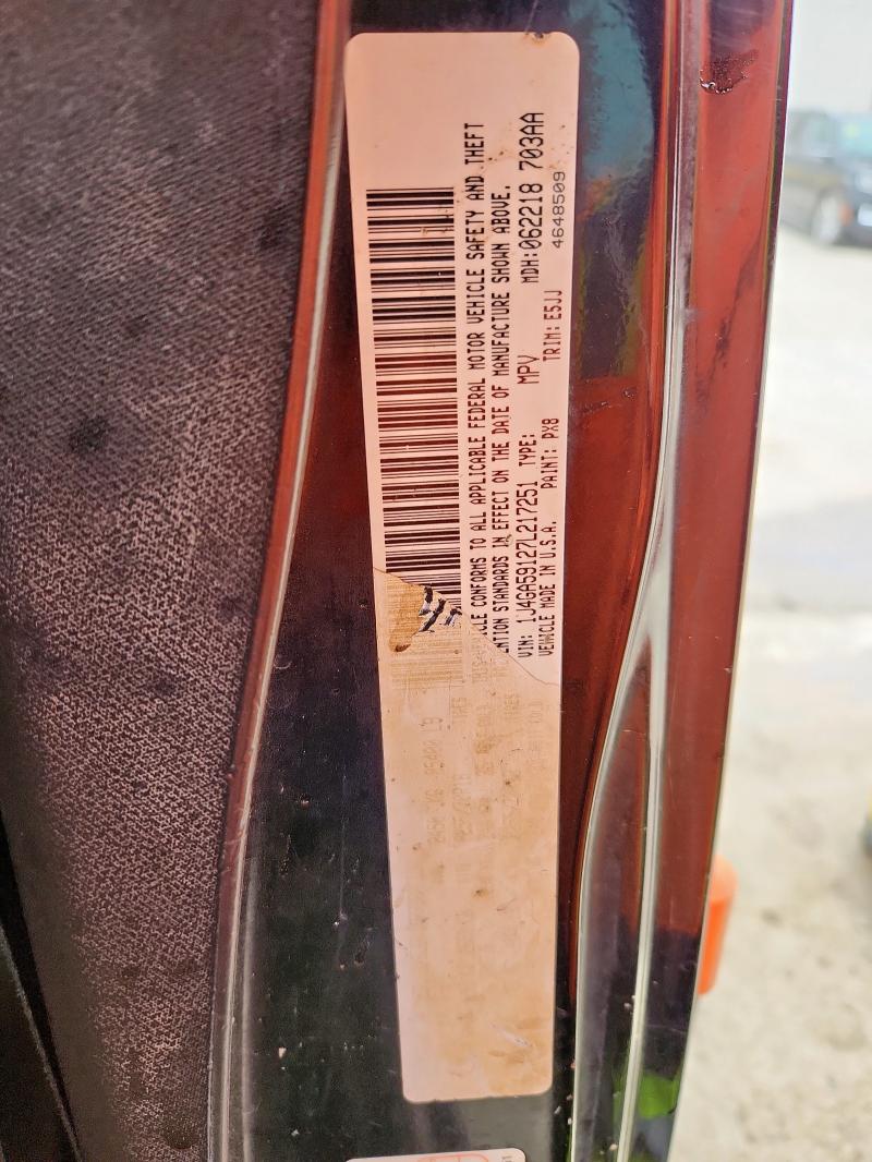 1J4GA59127L217251 - 2007 JEEP WRANGLER SAHARA შავი ფოტო 13