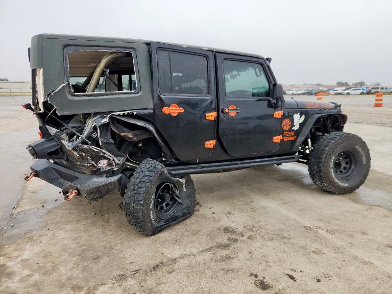 1J4GA59127L217251 - 2007 JEEP WRANGLER SAHARA შავი ფოტო 3